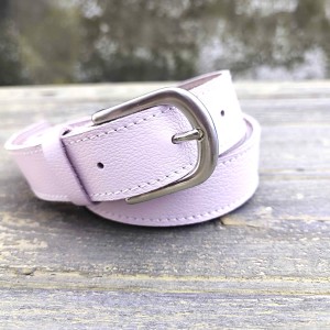 CEINTURE CUIR ROSE | La classique